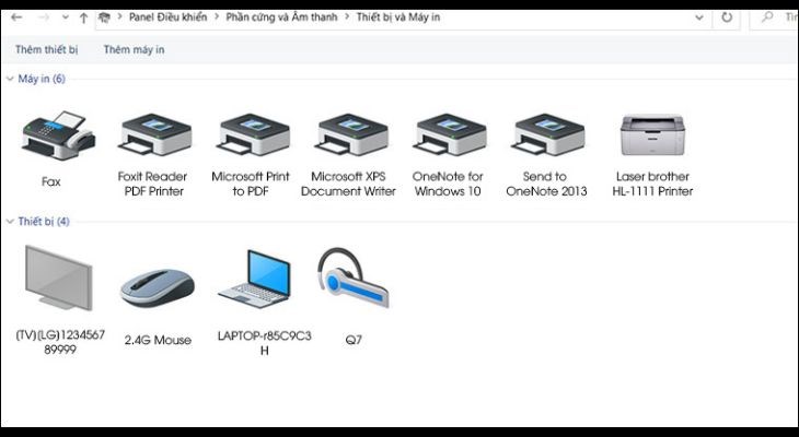 Máy in Brother lỗi Offline trên Windows