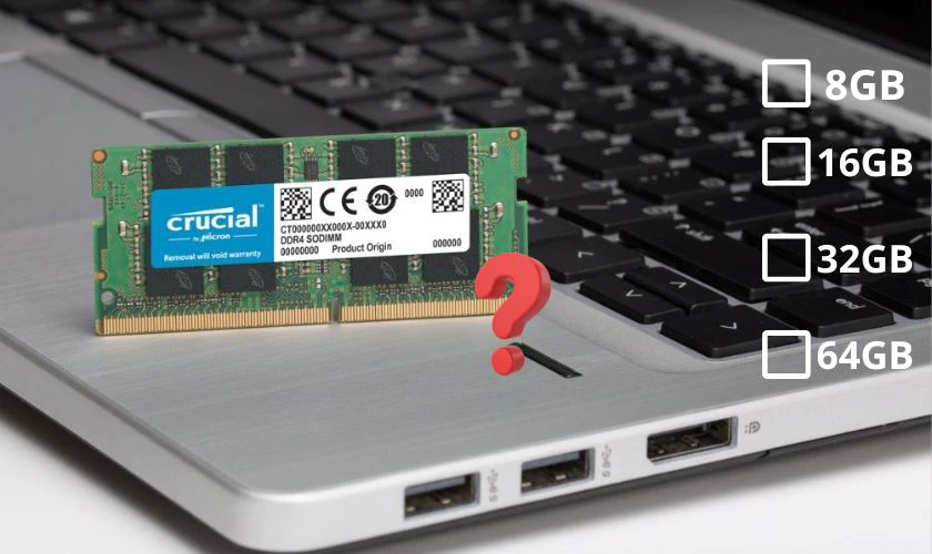 RAM laptop 16GB phù hợp cho nhu cầu đa nhiệm